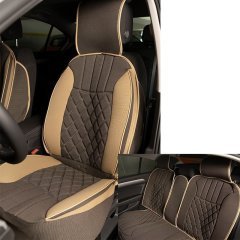 Bmw Tüm Modellerine Uygun Space Elegance 5'li Minder Koyu Bej-Bej