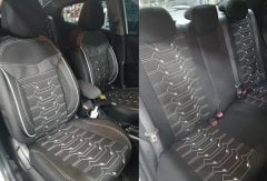 Terletmez Keten Kumaş Oto Koltuk Kılıfı Airbag Uyumlu Renault Kadjar