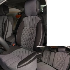 Lada Tüm Modellerine Uygun Space Elegance 5'li Oto Koltuk Minderi Gri / Siyah