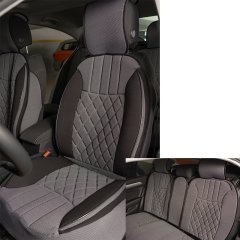 Daihatsu Tüm Modellerine Uygun Space Elegance 5'li Oto Koltuk Minderi Gri / Siyah