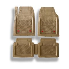 Havuzlu 3D Safir Paspas Kaymaz Taban Ayak Dayama Dilli Bej Renk Renault 5