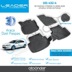 3D PASPAS CITROEN C5 2008-2020 UYUMLU SİYAH