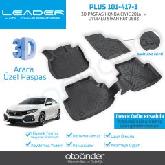 3D PASPAS HONDA CIVIC 2016 --- UYUMLU SİYAH