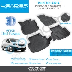 3D PASPAS OPEL COMBO 2018--- UYUMLU SİYAH