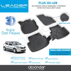 3D PASPAS DACIA SANDERO / STEPWAY SİYAH 2007-2020