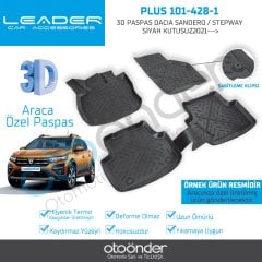 3D PASPAS DACIA SANDERO / STEPWAY SİYAH 2021--
