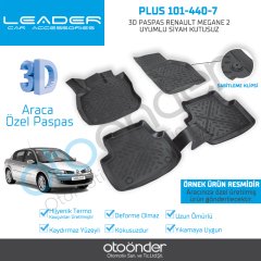 3D PASPAS RENAULT MEGANE 2 UYUMLU SİYAH