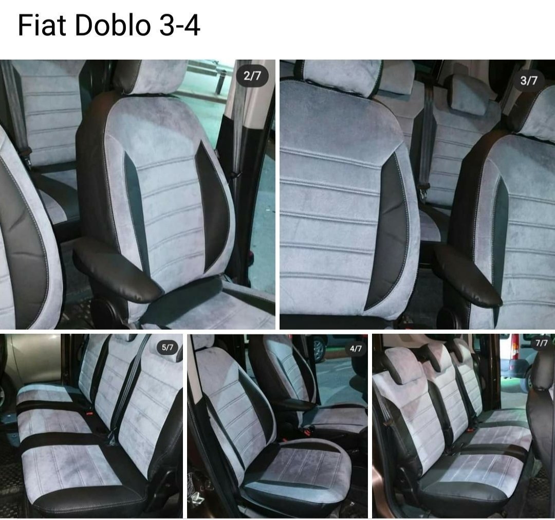 NanoTech Kir Leke Tutmaz Tay Tüyü Kumaş   Ford Transit 2014 Sonrası 2+1 (3 KİŞİ) Araca Özel Koltuk Kılıfı