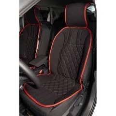 Mini Cooper Tüm Modellerine Uyumlu Space Elegance Minder 2'li Set Siyah / Kırmızı Renk